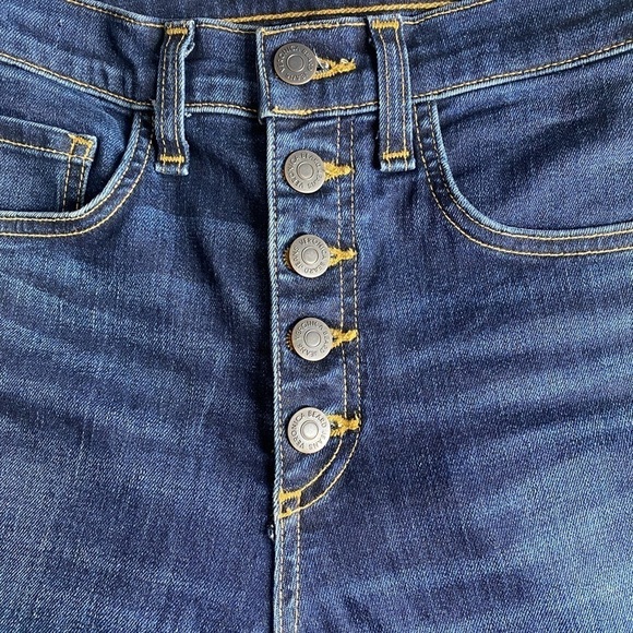 VERONICA BEARD Carolyn 10โ Baby Boot Metallic Gold Stripe Jeans, Size 25 - Picture 6 of 15